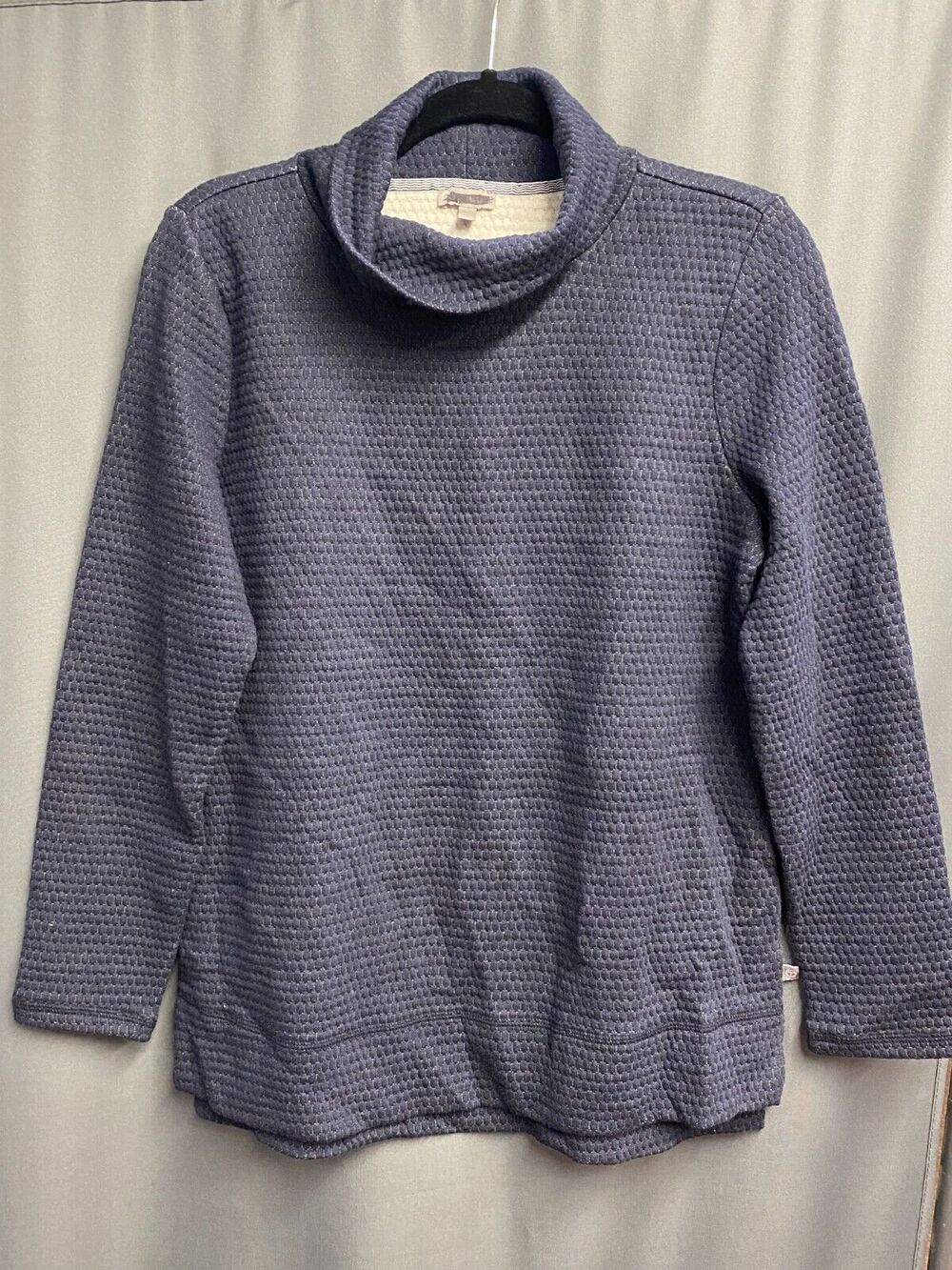 T by Talbots Pullover Sweatshirt Men's Medium Gray Long Sleeve Turtleneck B55